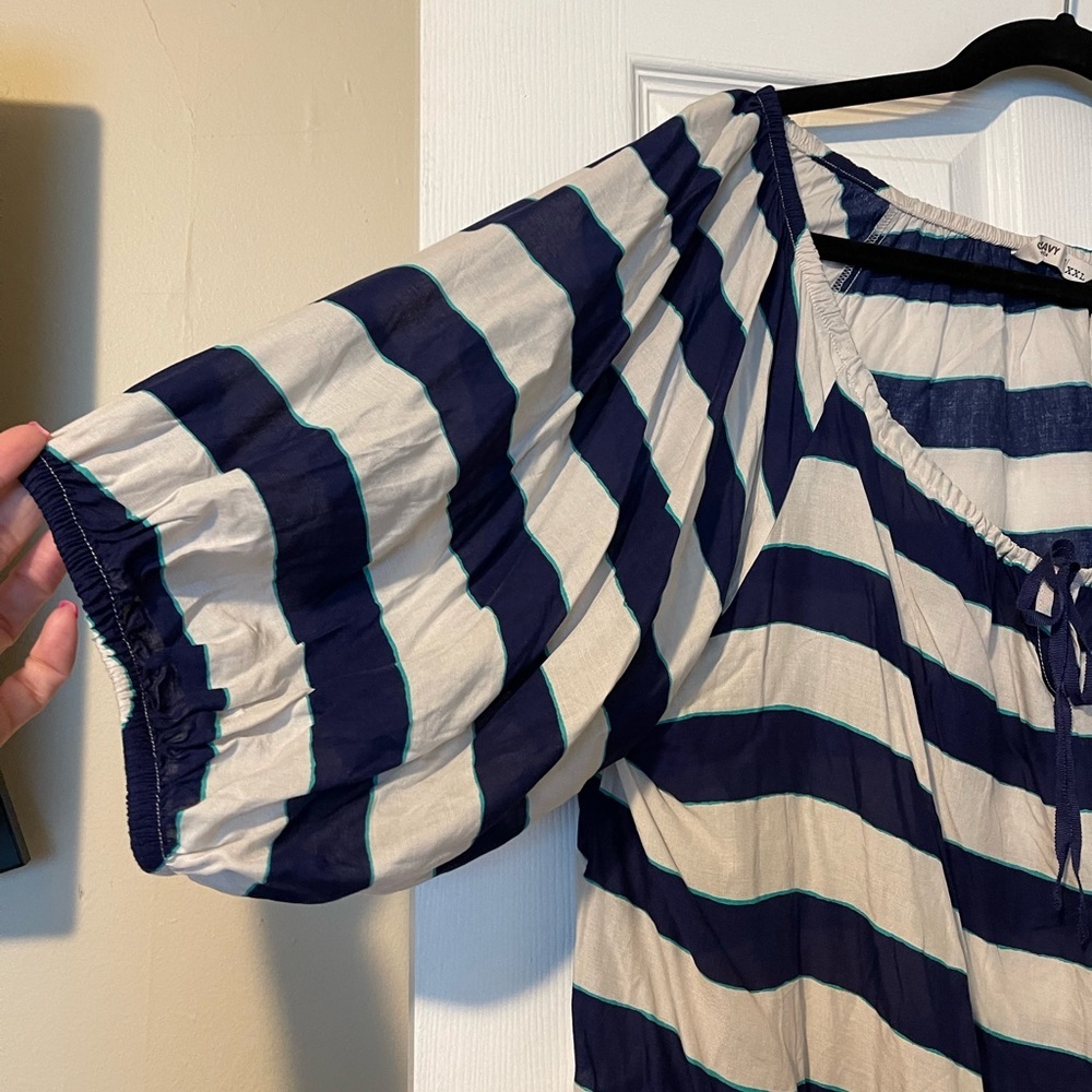 NWT- Old Navy - Stripped Blue & White Top - XXL - Picture 4 of 7